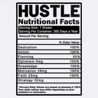 Hustle Nutrition Facts Values Garment-Dyed Sweatshirt