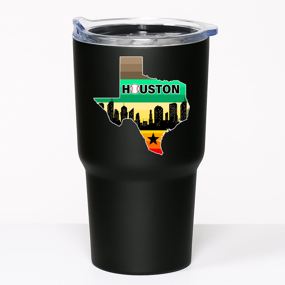 Huston Texas Baseball City Logo Tumbler