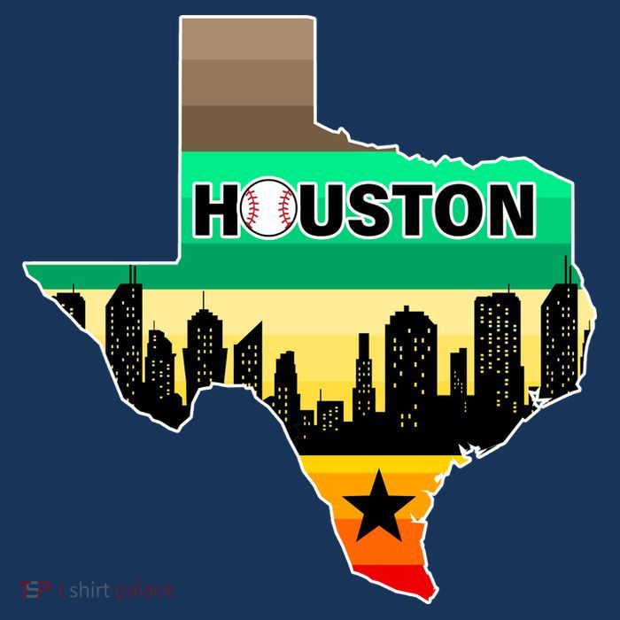 Huston Texas Baseball City Logo Kids T-Shirt