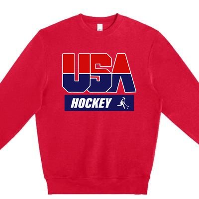 Hockey USA Team Premium Crewneck Sweatshirt