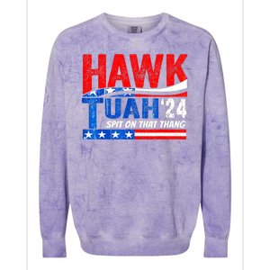 Hawk Utah Tuah Spit On That Thang 24 Colorblast Crewneck Sweatshirt