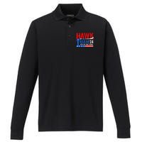 Hawk Utah Tuah Spit On That Thang 24 Performance Long Sleeve Polo