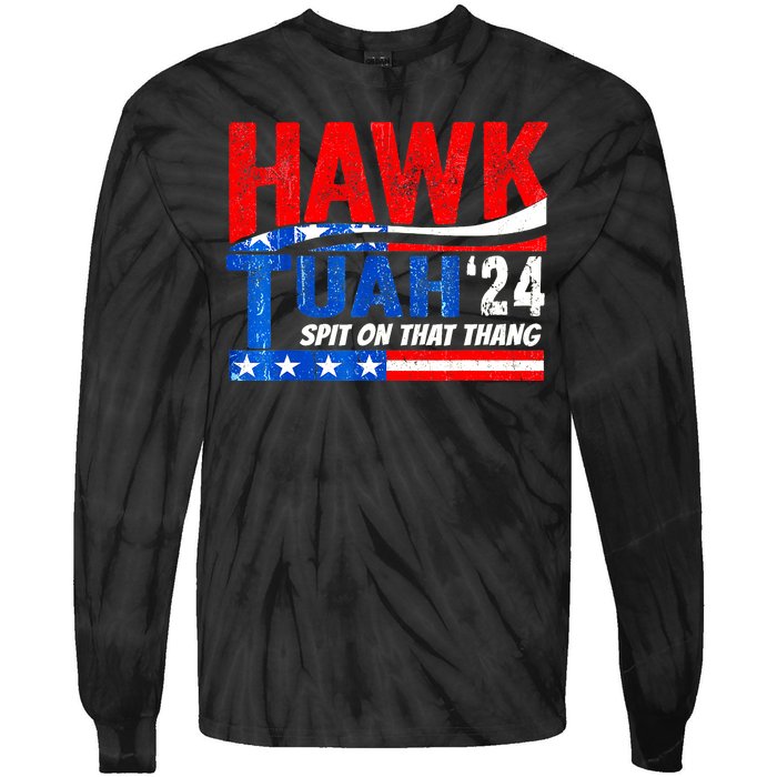 Hawk Utah Tuah Spit On That Thang 24 Tie-Dye Long Sleeve Shirt