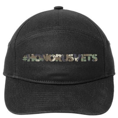 Honor Us Vets #HonorUsVets 7-Panel Snapback Hat