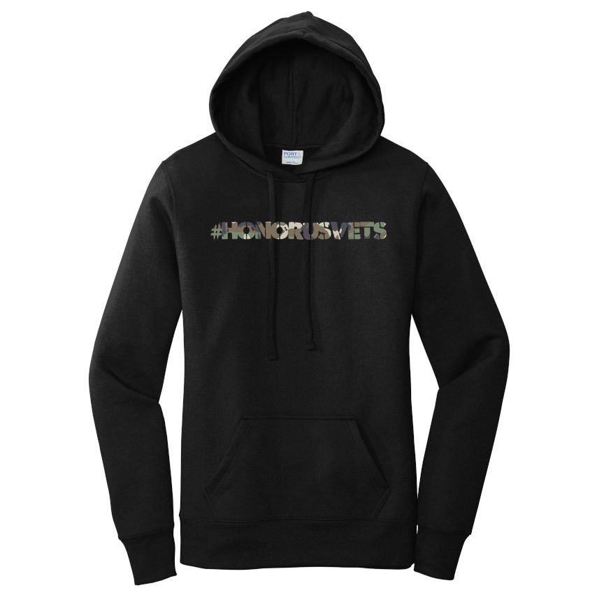 Honor Us Vets #HonorUsVets Women's Pullover Hoodie