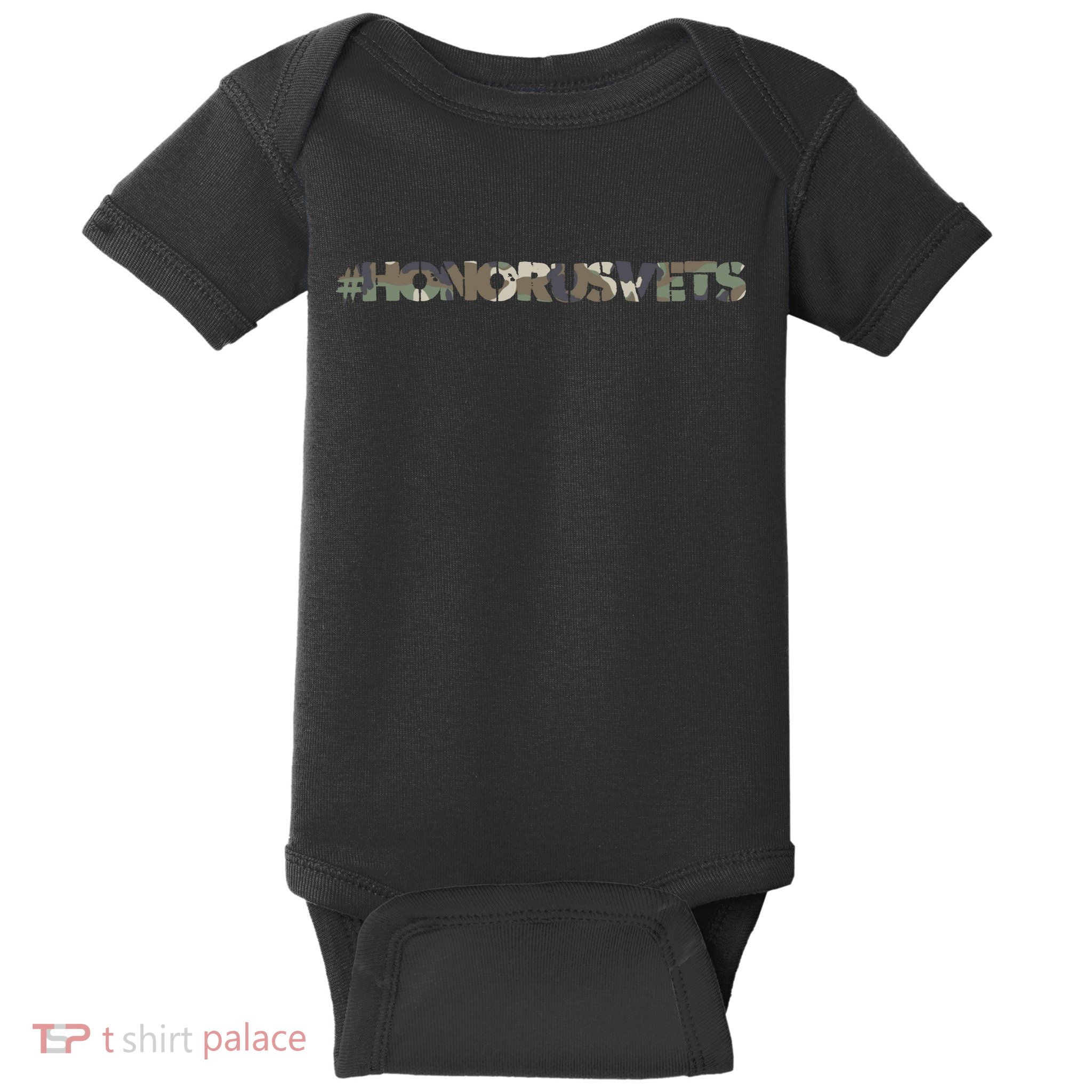 Honor Us Vets #HonorUsVets Baby Bodysuit