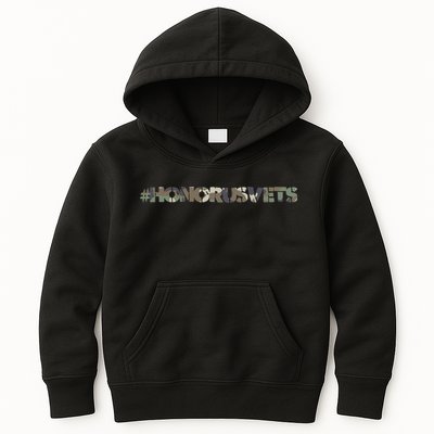 Honor Us Vets #HonorUsVets Kids Hoodie
