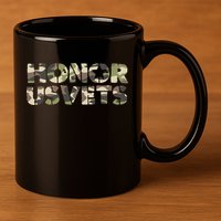 Honor Us Vets 11oz C Handle Ceramic Mug