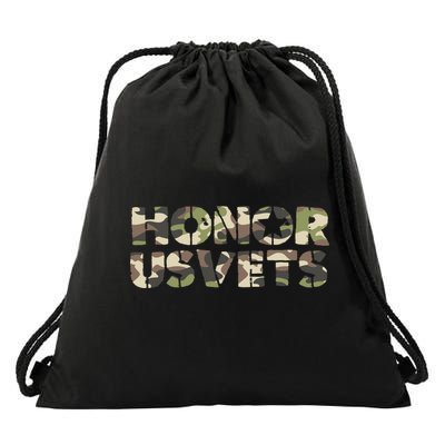 Honor Us Vets Drawstring Bag