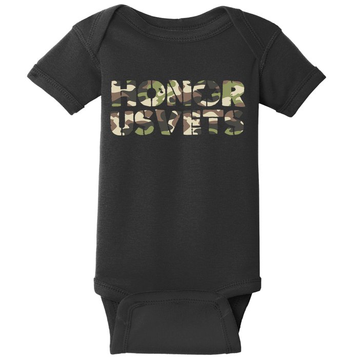 Honor Us Vets Baby Bodysuit