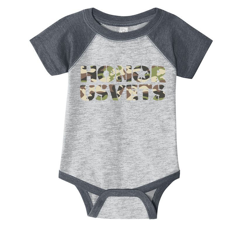 Honor Us Vets Infant Baby Jersey Bodysuit