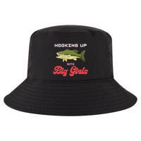 Hooking up with big  bass fishing funny Cool Comfort Performance Bucket Hat