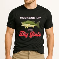 Hooking up with big  bass fishing funny Cooling Performance Crew T-Shirt