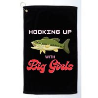 Hooking up with big  bass fishing funny Golf Towel