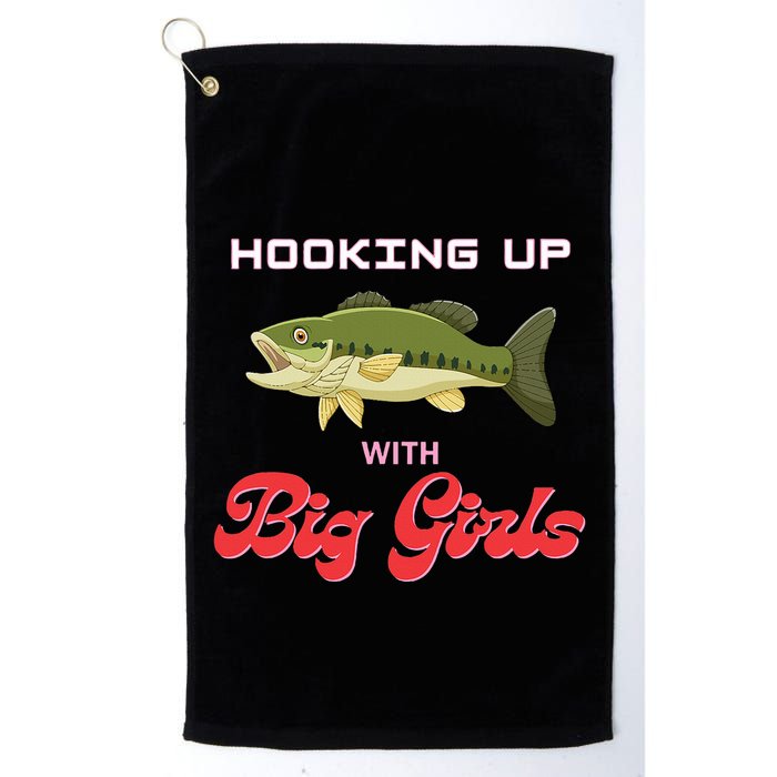 Hooking up with big  bass fishing funny Golf Towel