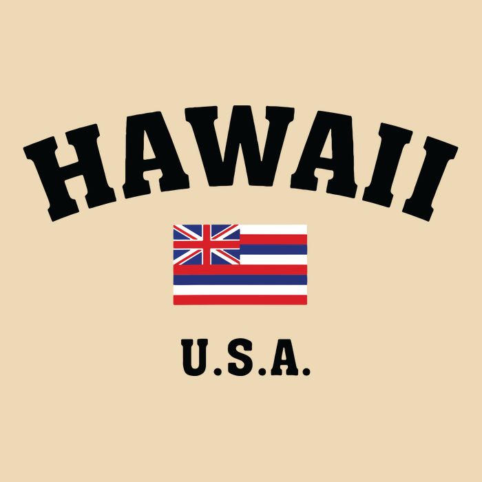 Hawaii Usa With American Flag Bag