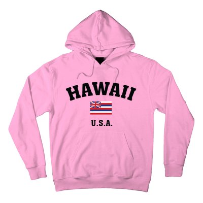 Hawaii Usa With American Flag Hoodie