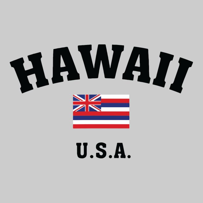 Hawaii Usa With American Flag Cooling Performance Crew T-Shirt