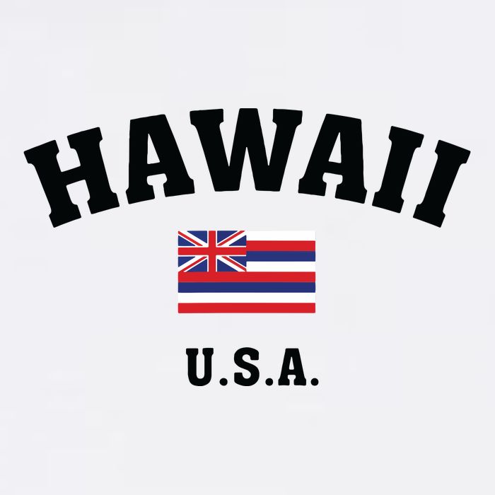 Hawaii Usa With American Flag Premium T-Shirt