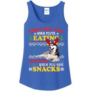 Husky Ugly Xmas Gift They See Youre Eating Gift Ladies Essential Tank