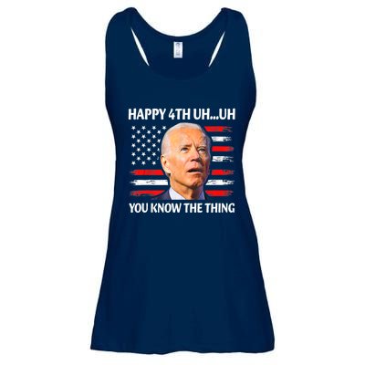 Happy Uh You Know The Thing Funny Joe Biden 4th Of July Ladies Essential Flowy Tank