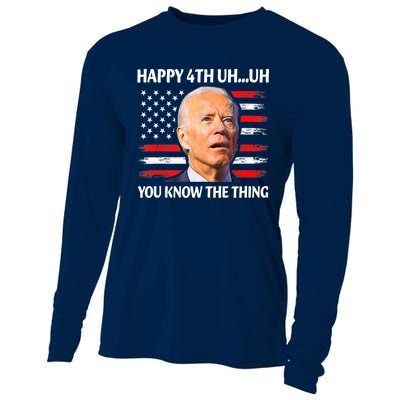 Happy Uh You Know The Thing Funny Joe Biden 4th Of July Cooling Performance Long Sleeve Crew