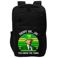 Happy Uh You Know The Thing Joe Biden Clover St Patricks Day Impact Tech Backpack