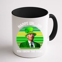 Happy Uh You Know The Thing Joe Biden Clover St Patricks Day Mug
