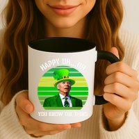 Happy Uh You Know The Thing Joe Biden Clover St Patricks Day Mug