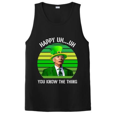 Happy Uh You Know The Thing Joe Biden Clover St Patricks Day PosiCharge Competitor Tank