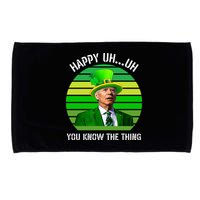 Happy Uh You Know The Thing Joe Biden Clover St Patricks Day Microfiber Hand Towel