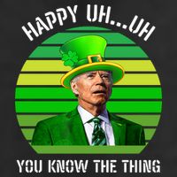 Happy Uh You Know The Thing Joe Biden Clover St Patricks Day Microfiber Hand Towel