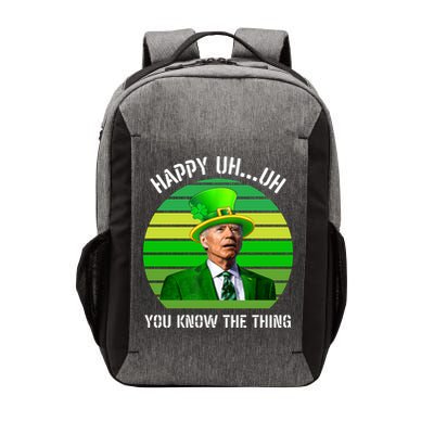Happy Uh You Know The Thing Joe Biden Clover St Patricks Day Vector Backpack
