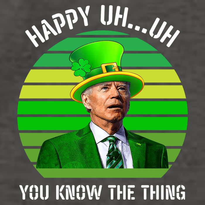 Happy Uh You Know The Thing Joe Biden Clover St Patricks Day Vector Backpack