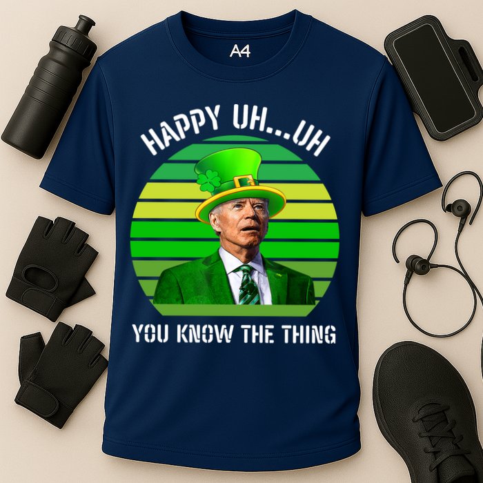 Happy Uh You Know The Thing Joe Biden Clover St Patricks Day Performance Shirt