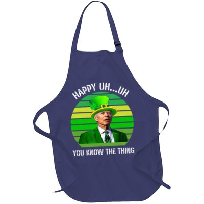 Happy Uh You Know The Thing Joe Biden Clover St Patricks Day Apron