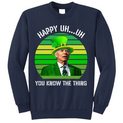 Happy Uh You Know The Thing Joe Biden Clover St Patricks Day Sweatshirt