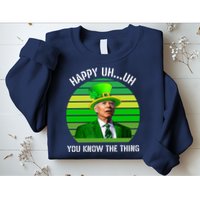Happy Uh You Know The Thing Joe Biden Clover St Patricks Day Sweatshirt