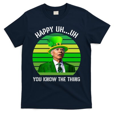 Happy Uh You Know The Thing Joe Biden Clover St Patricks Day T-Shirt
