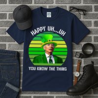 Happy Uh You Know The Thing Joe Biden Clover St Patricks Day Tall T-Shirt