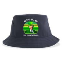 Happy Uh You Know The Thing Joe Biden Clover St Patricks Day Sustainable Bucket Hat