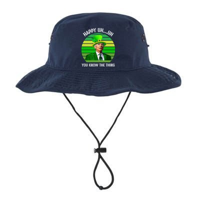 Happy Uh You Know The Thing Joe Biden Clover St Patricks Day Bucket Hat