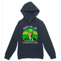 Happy Uh You Know The Thing Joe Biden Clover St Patricks Day Urban Pullover Hoodie