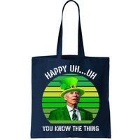Happy Uh You Know The Thing Joe Biden Clover St Patricks Day Bag
