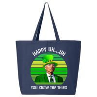Happy Uh You Know The Thing Joe Biden Clover St Patricks Day 25L Jumbo Tote