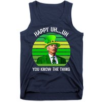 Happy Uh You Know The Thing Joe Biden Clover St Patricks Day Tank Top