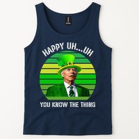 Happy Uh You Know The Thing Joe Biden Clover St Patricks Day Tank Top