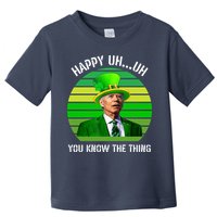 Happy Uh You Know The Thing Joe Biden Clover St Patricks Day Toddler T-Shirt
