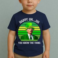 Happy Uh You Know The Thing Joe Biden Clover St Patricks Day Toddler T-Shirt