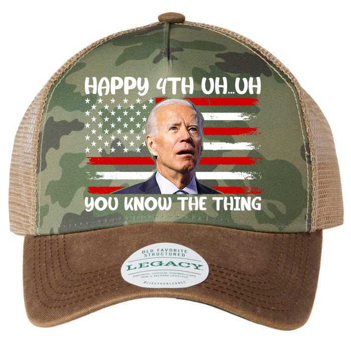 Happy Uh You Know The Thing Funny Joe Biden 4th Of July Legacy Tie Dye Trucker Hat